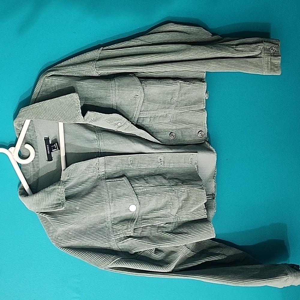 Cropped corduroy jacket